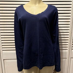 Women's Tonya Long Sleeve T-Shirt Size 2XL Blue